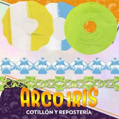 Guirnalda Redonda X 2 17 Cm - Lisas Varios Colores Navidad Rondi