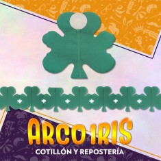 Guirnalda Trebol Verde Xu - San Patricio Rondi