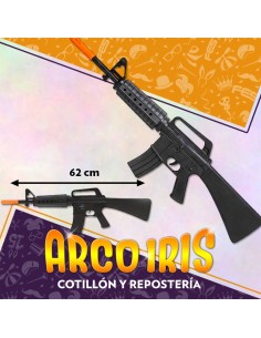 Ametralladora M16 Xu - Con Sonido 62 Cm Fusil De Guerra Party Store