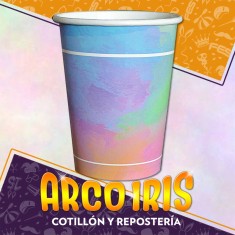 Pastel Vasos X 8 - Polipapel