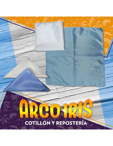Panuelo Tela Celeste 50 X 50 Cm +5-5% - Tafeta Patrio Promo Por Cantidad