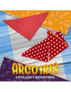 Panuelo Tela Estampado - Triangular Patrio Negrita Paisana Mulata Lunar