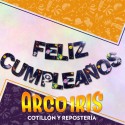 Banderin Feliz Cumpleanos Xu - Espacio Con Stamping Gold Mundo