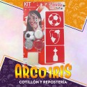 Kit Millo Futbol - Kit Para Maquillaje 2 Maquillaje-1 Glitter-esponja-stencil River