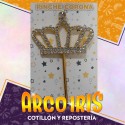 Pinche Corona Con Strass Para Torta Xu - Party Store