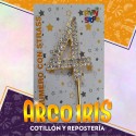 Pinche Metal Numero 4 Con Strass Xu - Party Store