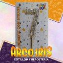 Pinche Metal Numero 7 Con Strass Xu - Party Store