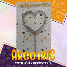 Pinche Corazon Con Strass Para Torta Xu - Valentin Party Store