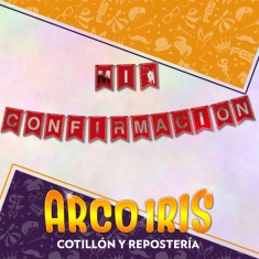 Banderin Mi Confirmacion Xu - Gold Mundo
