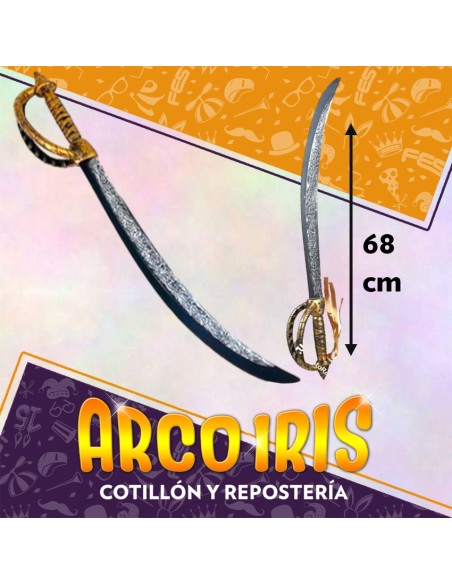 Espada Pirata 68 Cm Xu - Party Store