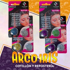 Kit San Valentin - Kit Para Maquillaje - 2 Glitterpasta - Strass