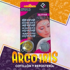 Kit San Valentin - Kit Para Maquillaje - 2 Glitterpasta - Strass 2