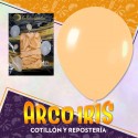 Globo Pastel 12 X 25 Naranja +10-5% Promo Por Cantidad Globolandia