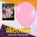 Globo Pastel 12 X 25 Rosa +10-5% Promo Por Cantidad Globolandia Revelacion De Genero