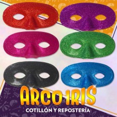 Antifaz Purpurina Surtido De Color X 12 - Gape