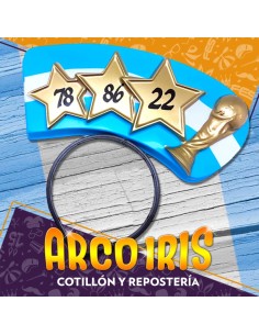 Vincha Plastica Argentina Campeon X 6 - 78-86-22 Copa Gape