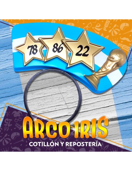 Vincha Plastica Argentina Campeon X 6 - 78-86-22 Copa Gape