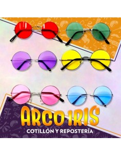 Anteojo Lennon X 10 - Redondos Varios Colores San Patricio