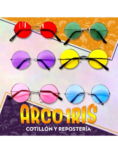 Anteojo Lennon X 10 - Redondos Varios Colores San Patricio