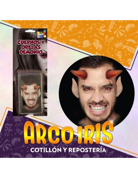 Cicatriz Oreja Y Cuernos Demonio Xu Halloween Party Store