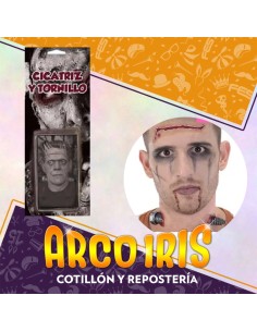 Cicatriz Y Tornillo Xu Halloween Party Store