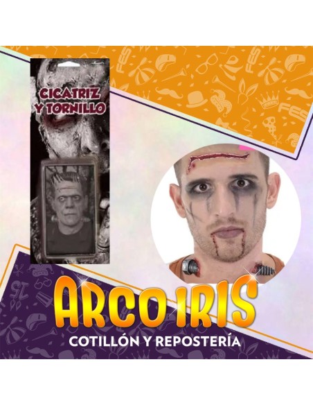 Cicatriz Y Tornillo Xu Halloween Party Store