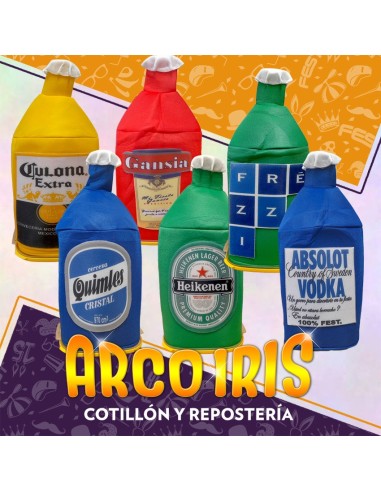 Gorro Botella Xu +3-10% - Cerveza Frezzi Gansia Vodka Ferne Coca Promo Por Cantidad