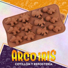 Silicona Molde Bombones Dinos X 12 - Dsaza