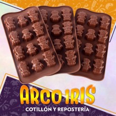 Silicona Molde Bombones Robots