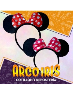 Vincha Ratona Con Mono Xu - Tela Lent/pano Lunares