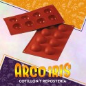 Silicona Molde Semi Esfera X 8 Plancha