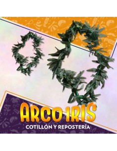 Collar Hojas X 12 - Verde Primavera