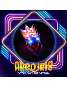 Luminoso Vincha Coronita X 12 - Dos Modelos 3/5 Puntas Estrellas Led