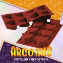 Silicona Molde Corazon X 8 En Plancha Valentin