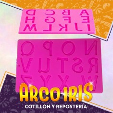 Silicona Molde Abecedario Medio Letras