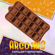 Silicona Molde Bombones Cuadrados X 15 - Dsaza 2