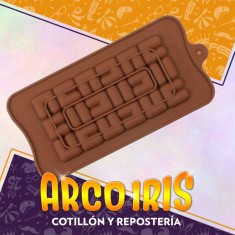 Silicona Molde Tableta Chocolate Laberinto - 20 X 11 Cm Aireado