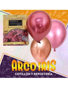 Globo Chrome 10 X 50 Rosa/rosa Gold/fucsia - Yehua