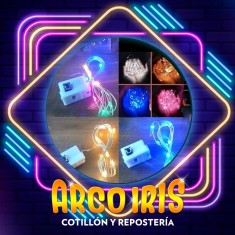 Luces En Alambre 2 Mt +10-10% Pila Reloj Incluida Blanca-multicolor-amarilla-violeta-azul-roja-verde