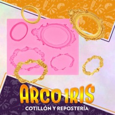 Silicona Molde Cuadros X 4 - 9 X 7 Cm