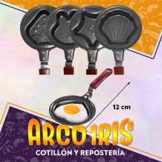 Waflera Varios Modelos Xu - 12 Cm Antihaderente Corazon/estrella/flor Mini Poele Litllestar Cook Dsaza