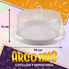 Porta Torta/tarta 30 X 12 Cm Plastico Duro