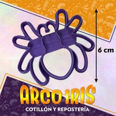 Cortante Cookies Arana Chica 6 Cm Plastico Violeta