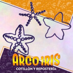 Cortante Cookies Estrella De Mar - Plastico Violeta