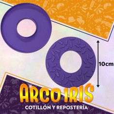 Cortante Cookies Dona 10 Cm - Plastico Violeta