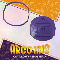 Cortante Cookies Carrusel - Plastico Calesita