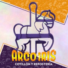 Cortante Cookies Caballo Carrusel - Plastico Caballo Calesita