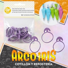 Gomitas Para Cerrar Mangas X 12 - Amarres Para Mangas Wilton