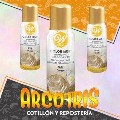 Aerosol Comestible Dorado X 42 Gr - Color Mist Wilton