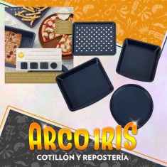 Juego 4 Moldes Para Horno - Promo Liquidacion Diamond Infused 4 Piezas Antiaderente Wilton